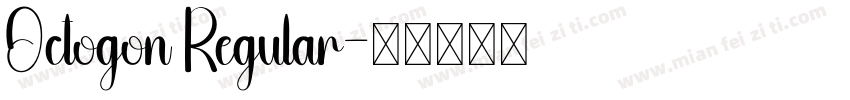 Octogon Regular字体转换